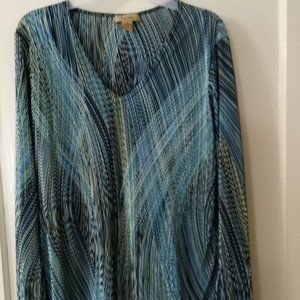 Plisse' women's multi-color top , size L